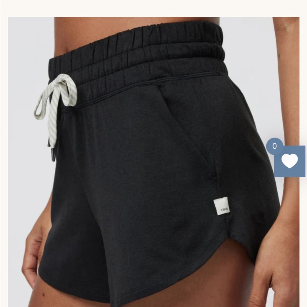 Black Vuori Performance Halo Shorts